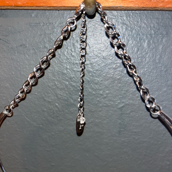 Silver Necklace with Turquoise Pendant - fashion jewelry. - Picture 6 of 6